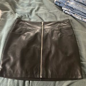 Leather skirt